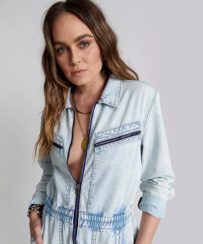 One Teaspoon Denim Jumpsuits FLORENCE OLIVIA DENIM JUMPSUIT 8211 Women One Teaspoon Denim Jumpsuits FLORENCE OLIVIA DENIM JUMPSUIT 8211 Women