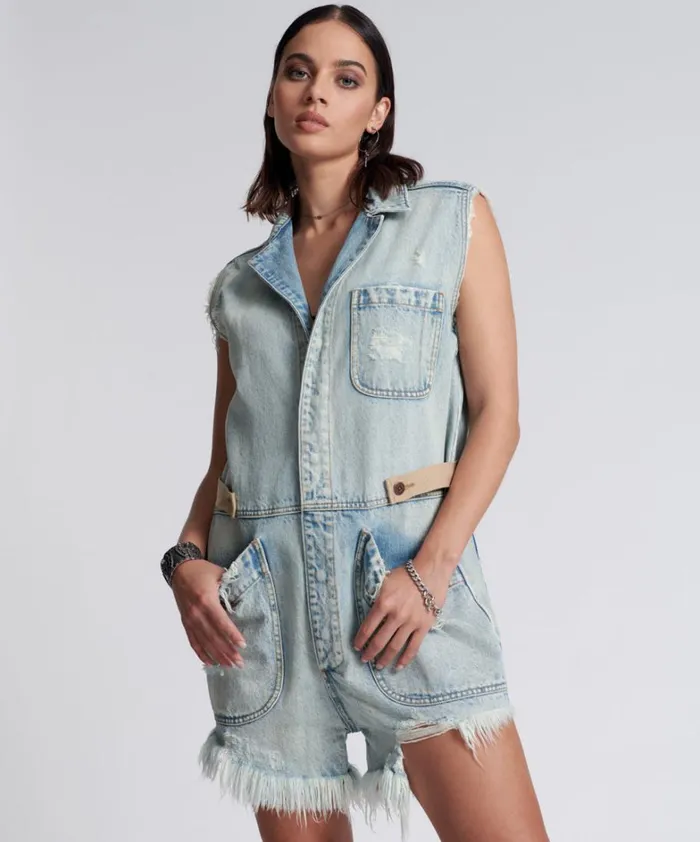 One Teaspoon Denim Jumpsuits KANSAS BLUE PALISADES OVERALL 8211 Women