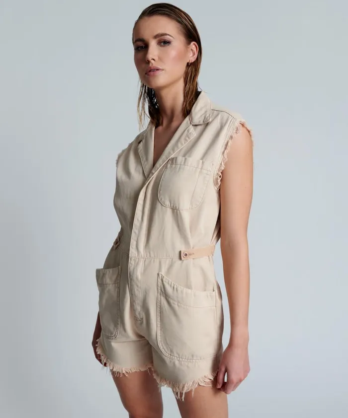 One Teaspoon Denim Jumpsuits PINK TINT PALLISADES OVERALL 8211 Women
