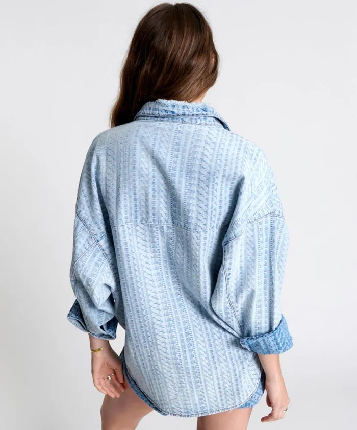 One Teaspoon Denim Tops ON REPEAT DENIM DARIA SHACKET 8211 Women One Teaspoon Denim Tops ON REPEAT DENIM DARIA SHACKET 8211 Women