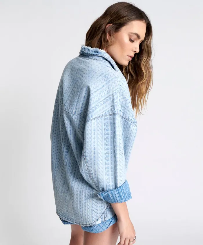 One Teaspoon Denim Tops ON REPEAT DENIM DARIA SHACKET 8211 Women One Teaspoon Denim Tops ON REPEAT DENIM DARIA SHACKET 8211 Women