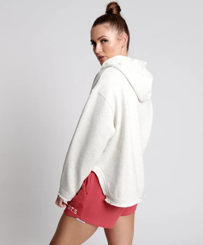 One Teaspoon Hoodies And Sweats OTS WHITE MARL VOYAGER HOODY 8211 Women One Teaspoon Hoodies And Sweats OTS WHITE MARL VOYAGER HOODY 8211 Women