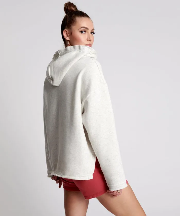 One Teaspoon Hoodies And Sweats OTS WHITE MARL VOYAGER HOODY 8211 Women One Teaspoon Hoodies And Sweats OTS WHITE MARL VOYAGER HOODY 8211 Women