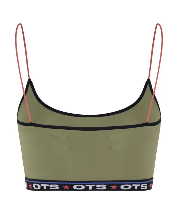 One Teaspoon Intimates OTS KHAKI BOXER CROP BRALETTE 8211 Women One Teaspoon Intimates OTS KHAKI BOXER CROP BRALETTE 8211 Women