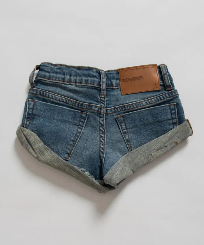 One Teaspoon Kids KIDS SUPERSTAR BANDITS DENIM SHORT 8211 Kids One Teaspoon Kids KIDS SUPERSTAR BANDITS DENIM SHORT 8211 Kids