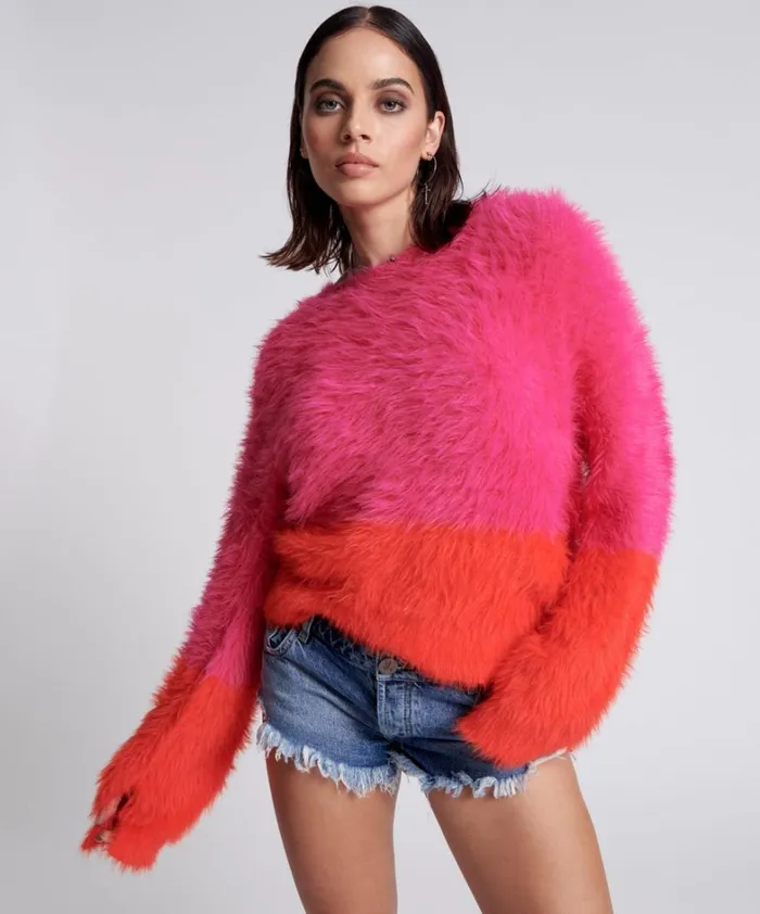 One Teaspoon Knitwear LOST SIGNAL COLOUR BLOCK SWEATER 8211 Women