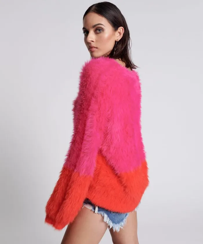 One Teaspoon Knitwear LOST SIGNAL COLOUR BLOCK SWEATER 8211 Women One Teaspoon Knitwear LOST SIGNAL COLOUR BLOCK SWEATER 8211 Women
