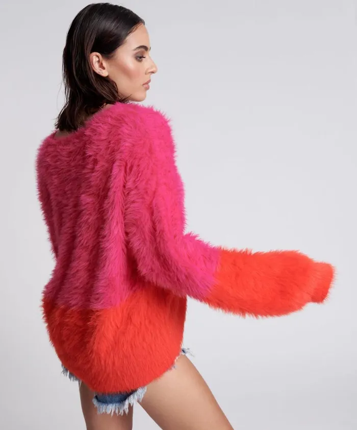 One Teaspoon Knitwear LOST SIGNAL COLOUR BLOCK SWEATER 8211 Women One Teaspoon Knitwear LOST SIGNAL COLOUR BLOCK SWEATER 8211 Women