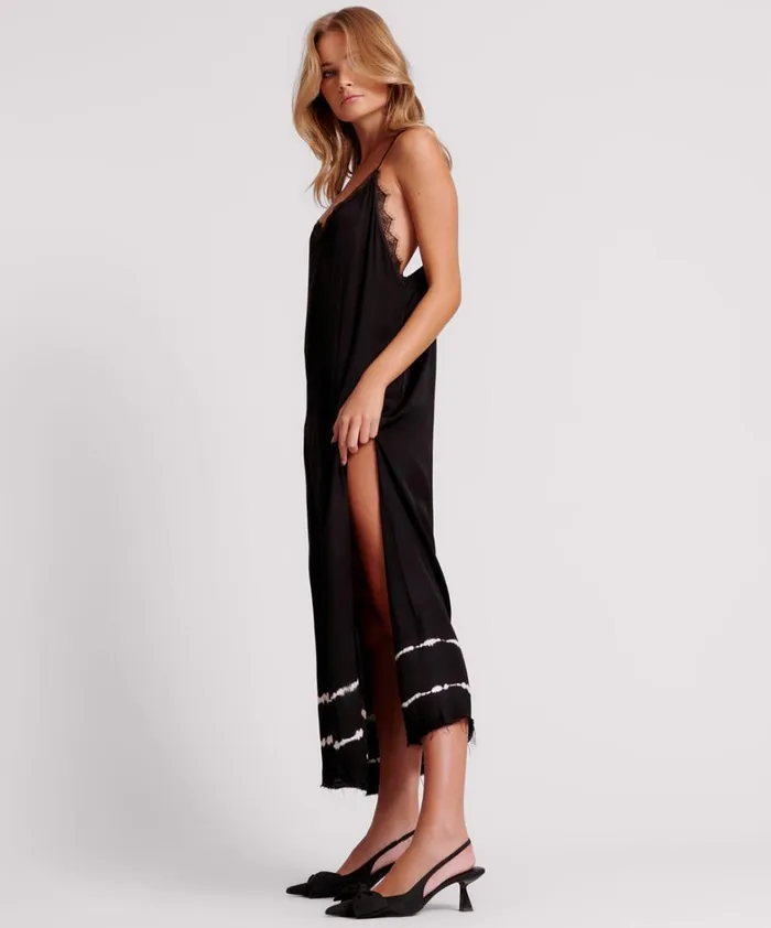 One Teaspoon Midi and Maxi Dresses ECLIPSE HAND DYED DELIRIOUS MAXI SLIP DRESS 8211 Women One Teaspoon Midi and Maxi Dresses ECLIPSE HAND DYED DELIRIOUS MAXI SLIP DRESS 8211 Women