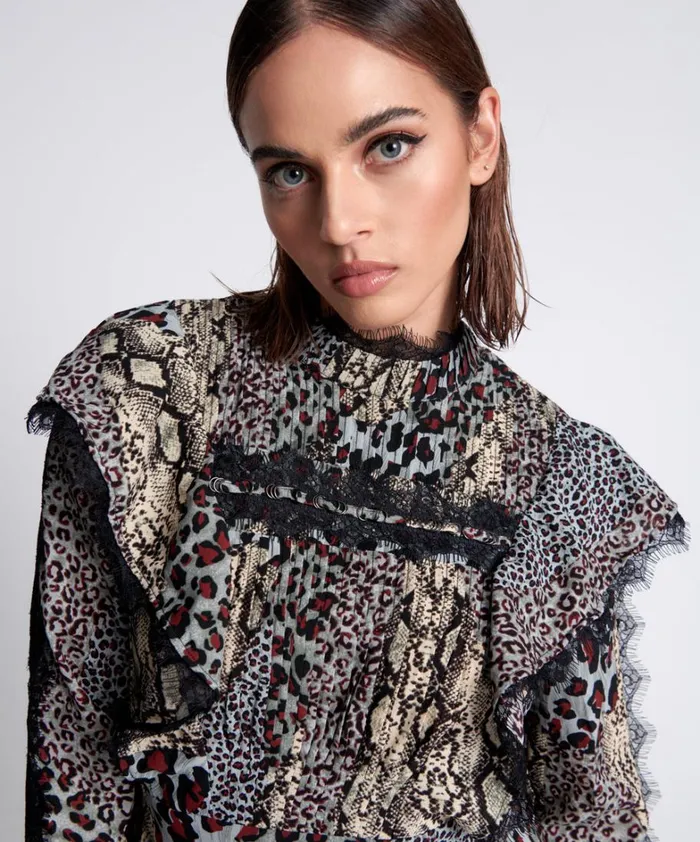 One Teaspoon Midi and Maxi Dresses PUNK PYTHON METAL ADVENTURE DRESS MULTI 8211 Women One Teaspoon Midi and Maxi Dresses PUNK PYTHON METAL ADVENTURE DRESS MULTI 8211 Women