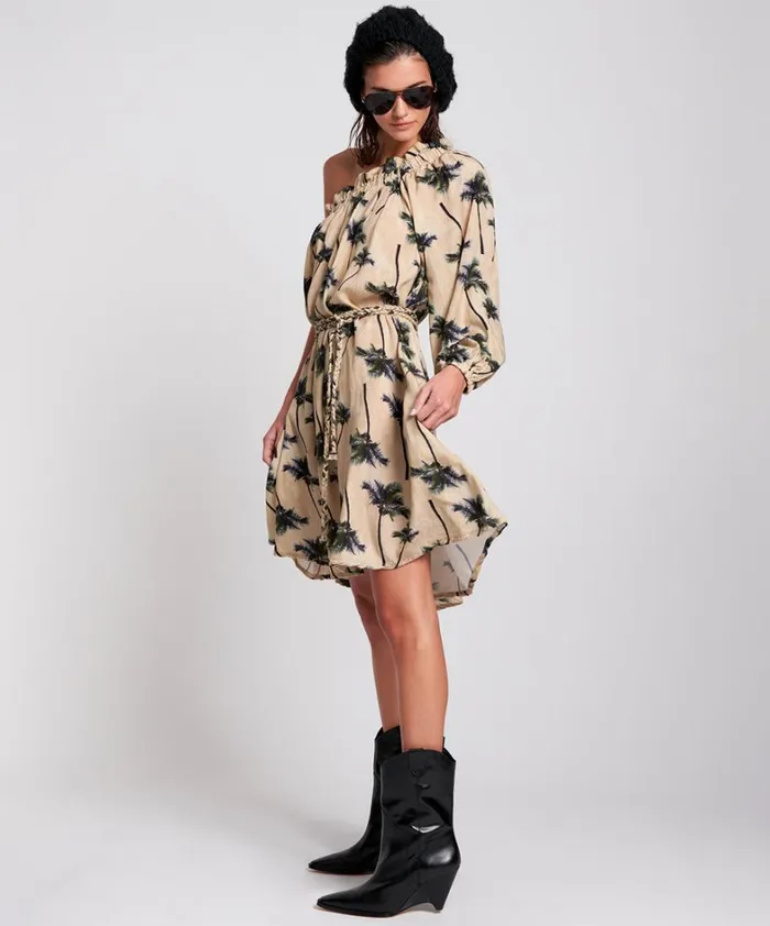 One Teaspoon Mini Dresses SAMOA ISLANDS SUSTAINABLE TENCEL ROAMER DRESS 8211 Women One Teaspoon Mini Dresses SAMOA ISLANDS SUSTAINABLE TENCEL ROAMER DRESS 8211 Women