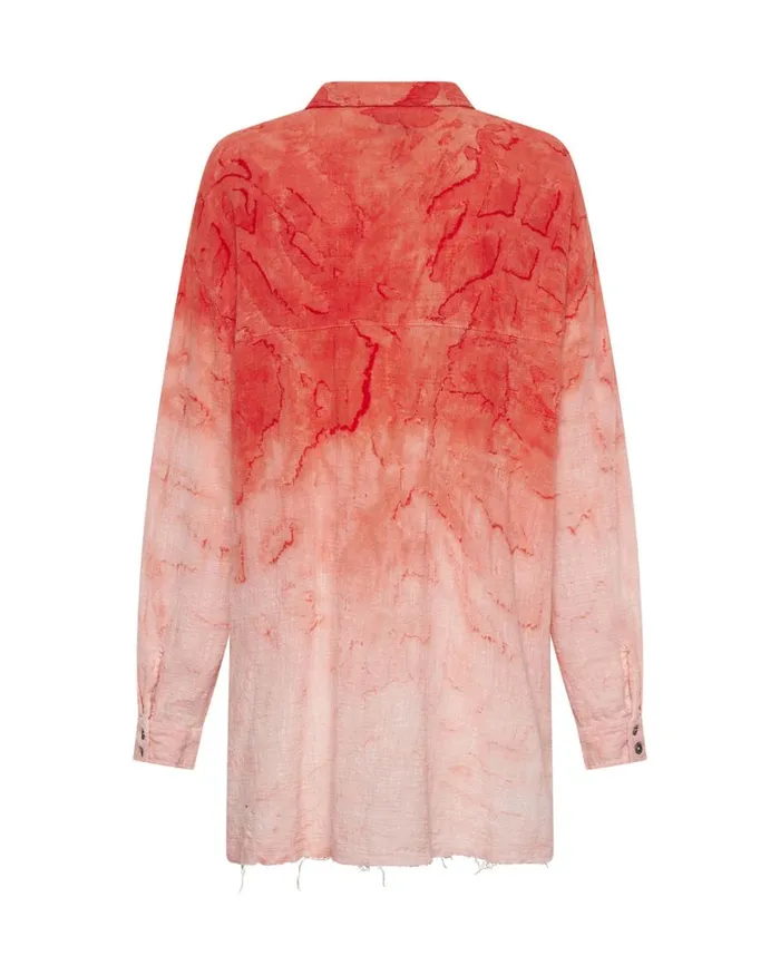 One Teaspoon Shirts HAND PAINTED SUNSET MUSLIN LONGLINE SHIRT 8211 Women One Teaspoon Shirts HAND PAINTED SUNSET MUSLIN LONGLINE SHIRT 8211 Women