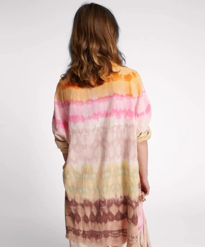 One Teaspoon Shirts MIRAGE HAND DYED MUSLIN LONGLINE SHIRT 8211 Women One Teaspoon Shirts MIRAGE HAND DYED MUSLIN LONGLINE SHIRT 8211 Women