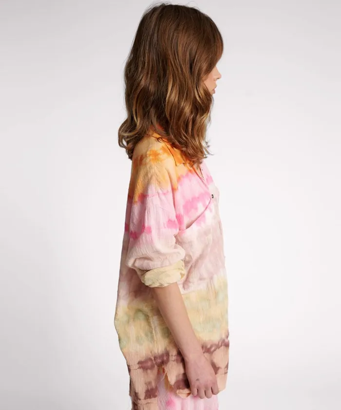 One Teaspoon Shirts MIRAGE HAND DYED MUSLIN LONGLINE SHIRT 8211 Women One Teaspoon Shirts MIRAGE HAND DYED MUSLIN LONGLINE SHIRT 8211 Women