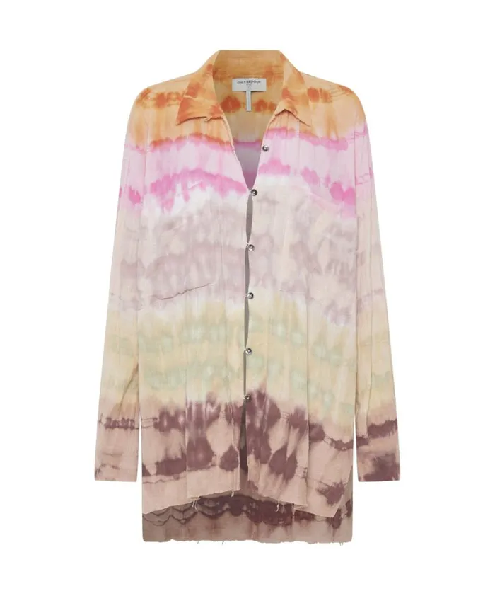 One Teaspoon Shirts MIRAGE HAND DYED MUSLIN LONGLINE SHIRT 8211 Women One Teaspoon Shirts MIRAGE HAND DYED MUSLIN LONGLINE SHIRT 8211 Women