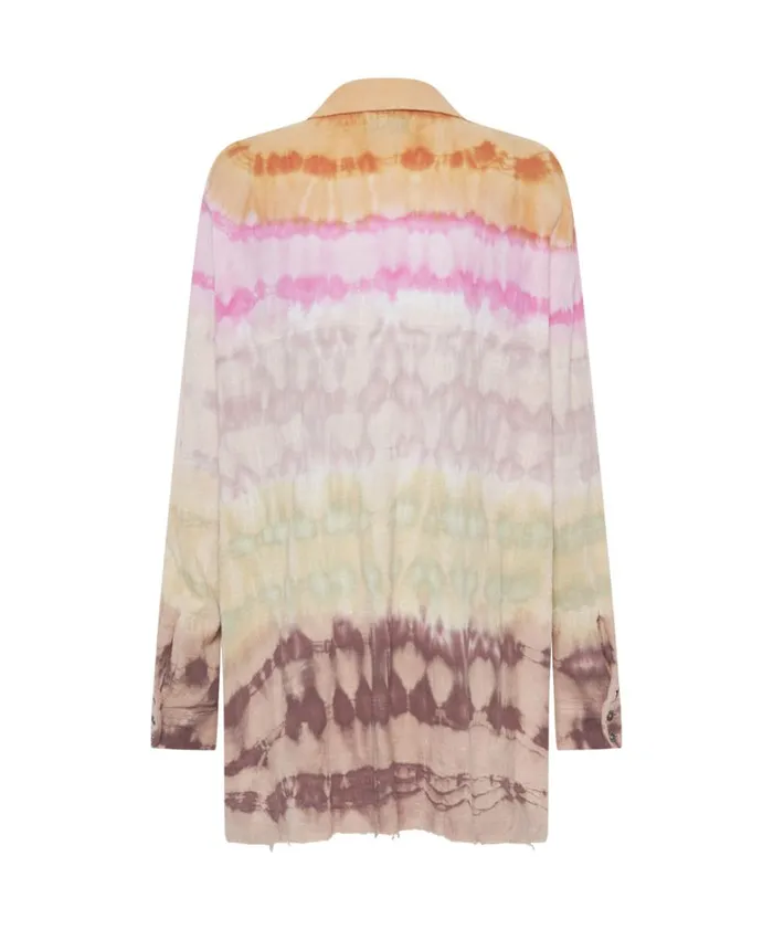 One Teaspoon Shirts MIRAGE HAND DYED MUSLIN LONGLINE SHIRT 8211 Women One Teaspoon Shirts MIRAGE HAND DYED MUSLIN LONGLINE SHIRT 8211 Women