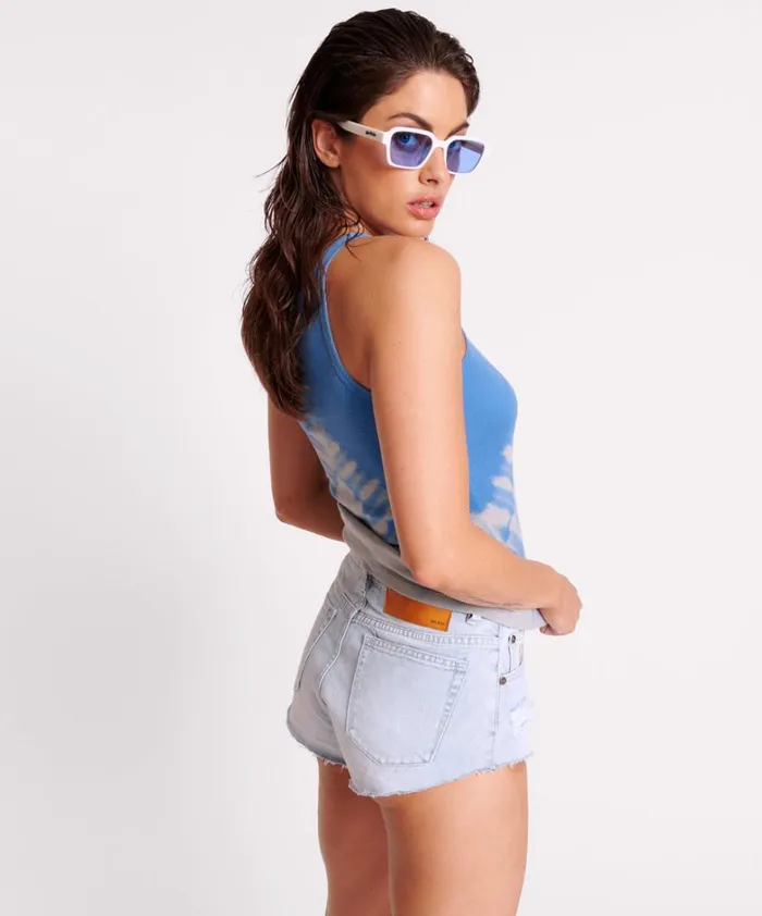 One Teaspoon Tees and Tanks BLUE XRAY ONE TEASPOON RIB SINGLET 8211 Women One Teaspoon Tees and Tanks BLUE XRAY ONE TEASPOON RIB SINGLET 8211 Women