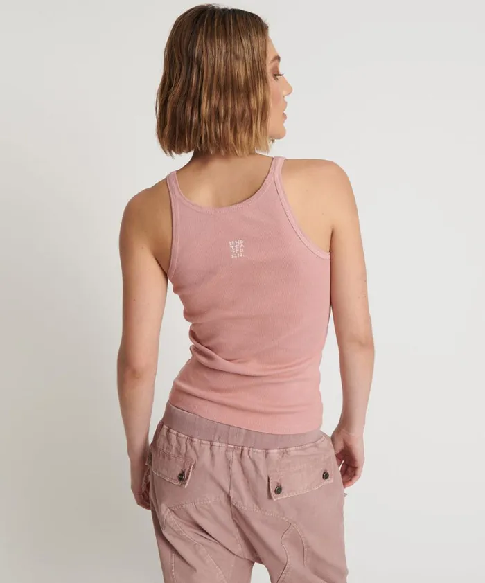 One Teaspoon Tees and Tanks BLUSH BAMBOO LOGO SINGLET 8211 Women One Teaspoon Tees and Tanks BLUSH BAMBOO LOGO SINGLET 8211 Women
