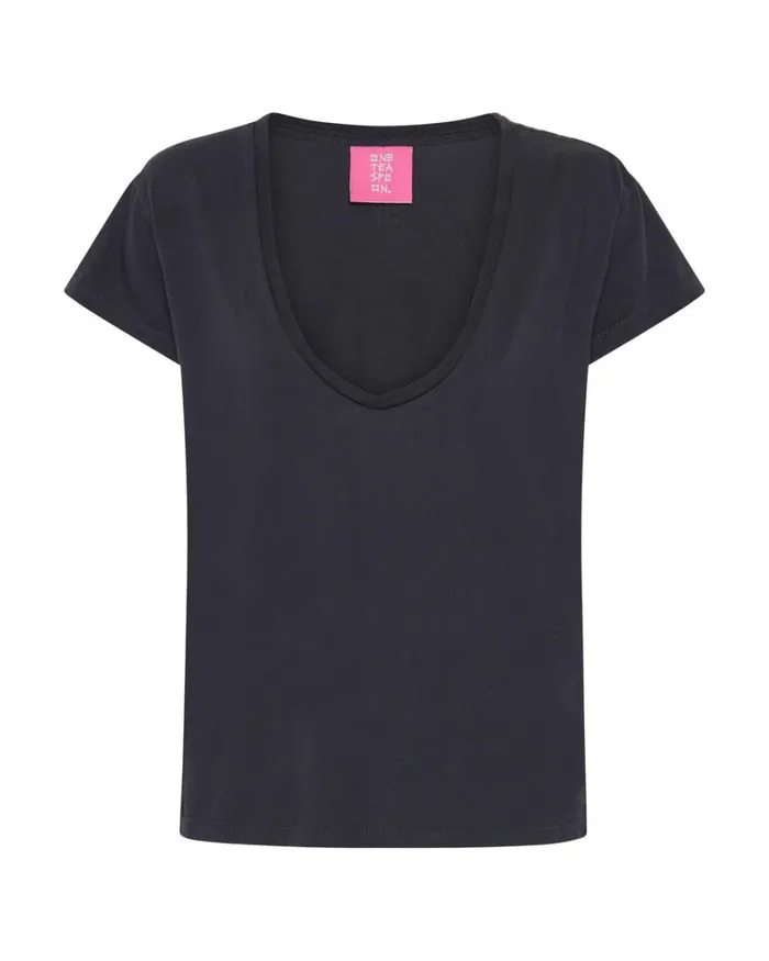 One Teaspoon Tees and Tanks ONE TEASPOON ORGANIC SCOOP NECK BASIC TEE BLACK 8211 Women One Teaspoon Tees and Tanks ONE TEASPOON ORGANIC SCOOP NECK BASIC TEE BLACK 8211 Women