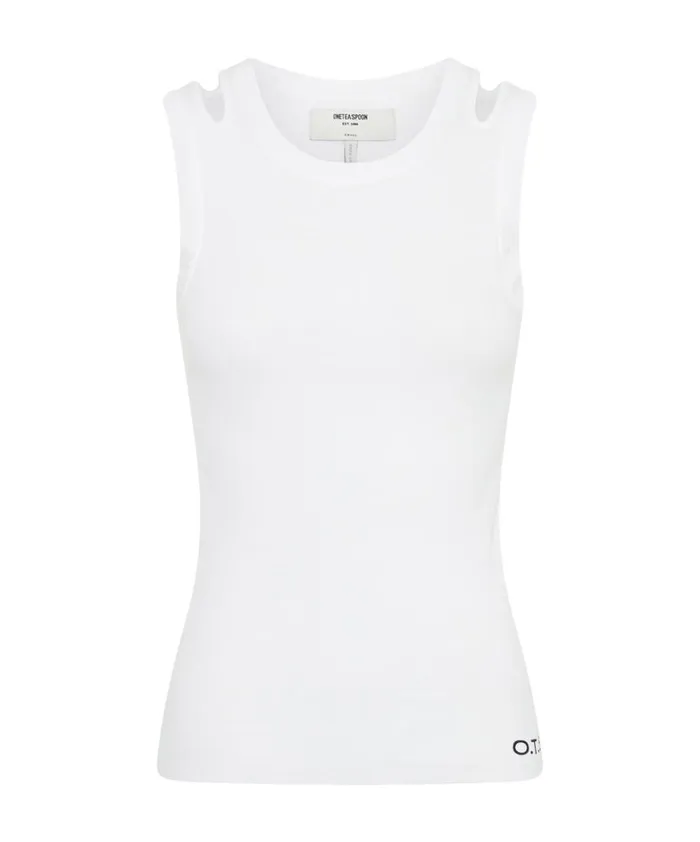 One Teaspoon Tees and Tanks OTS CUT THROUGH FINE RIBBED TANK TOP 8211 Women One Teaspoon Tees and Tanks OTS CUT THROUGH FINE RIBBED TANK TOP 8211 Women