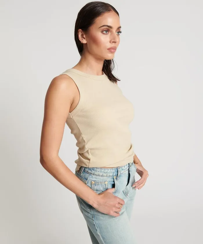 One Teaspoon Tees and Tanks OTS EQUIPMENT TANK WHITE 8211 Women One Teaspoon Tees and Tanks OTS EQUIPMENT TANK WHITE 8211 Women