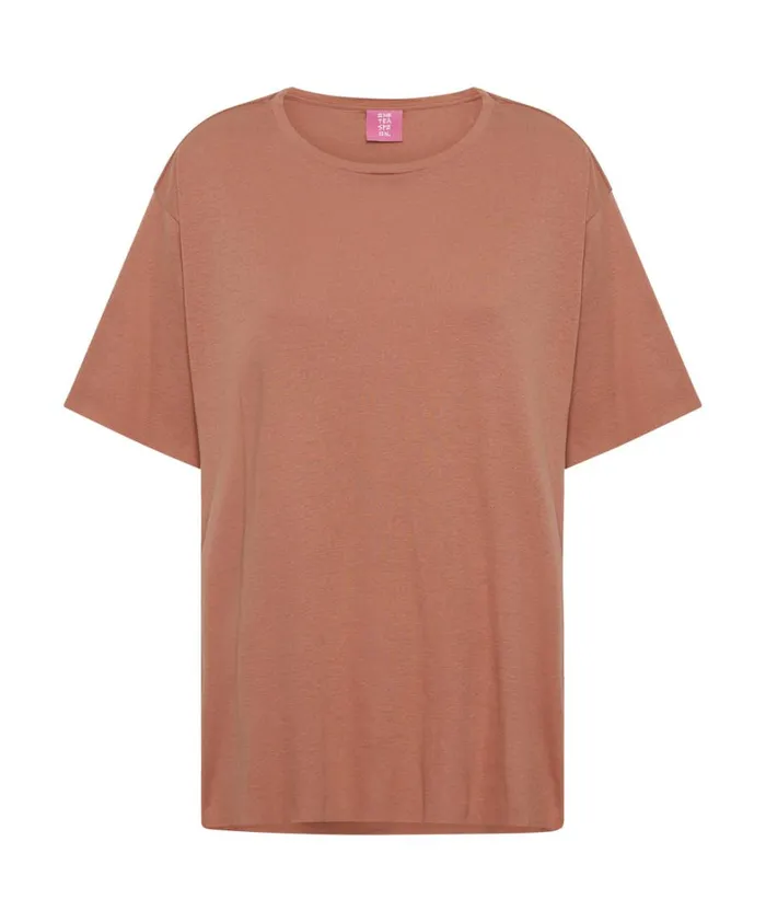 One Teaspoon Tees and Tanks TERRACOTTA LUCKY 8 BOYFRIEND TEE 8211 Women One Teaspoon Tees and Tanks TERRACOTTA LUCKY 8 BOYFRIEND TEE 8211 Women