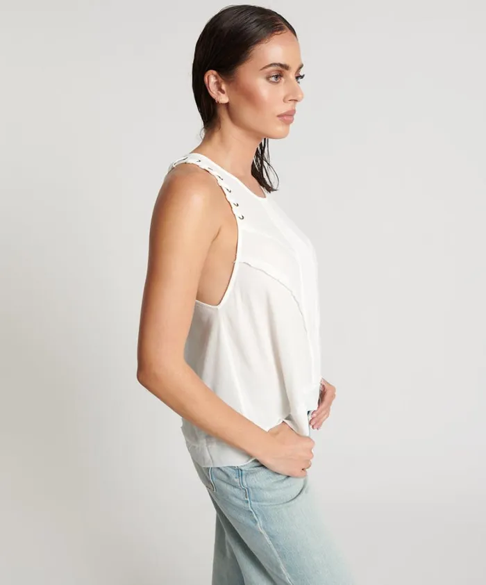 One Teaspoon Tops WHITE LACED CHARLESTON TOP 8211 Women One Teaspoon Tops WHITE LACED CHARLESTON TOP 8211 Women