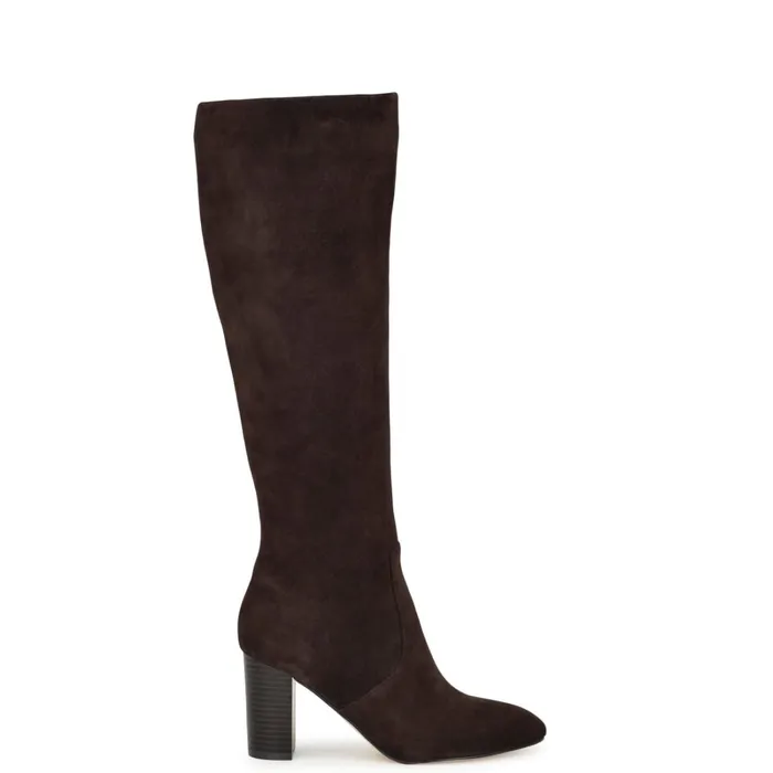Otton Dress Boots Dark Brown Women Nine West Boots and Booties