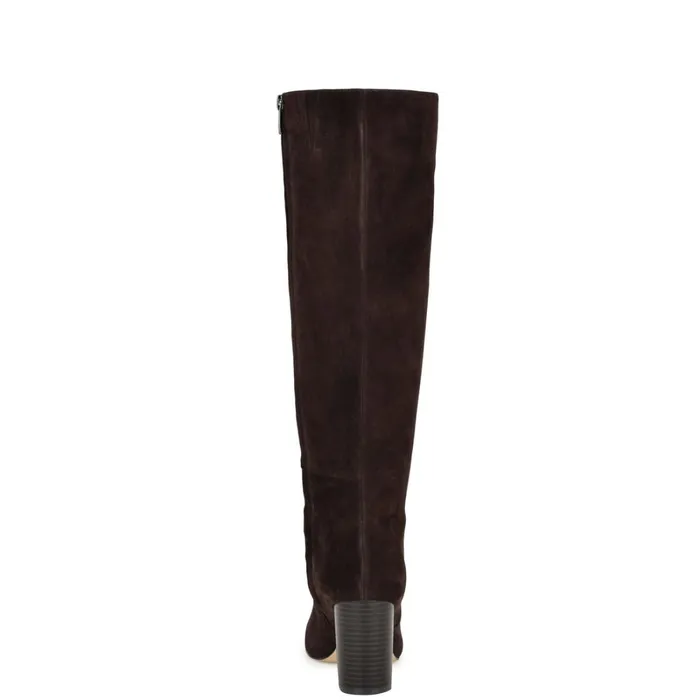 Otton Dress Boots Dark Brown Women Nine West Boots and Booties Otton Dress Boots Dark Brown Women Nine West Boots and Booties