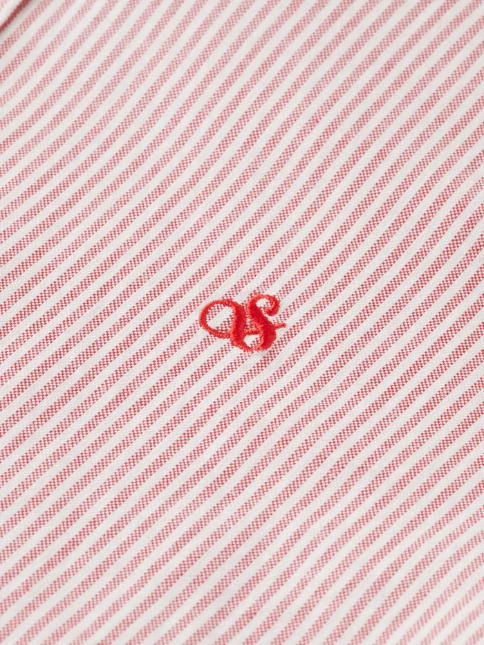 OXFORD STRIPE Whitered Stripe Men Scotch and Soda Shirts