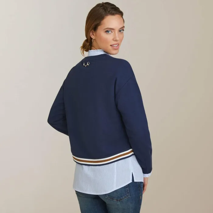 Pacifica Sweatshirt Navy Women Ariat Sweaters and Cardigans Pacifica Sweatshirt Navy Women Ariat Sweaters and Cardigans