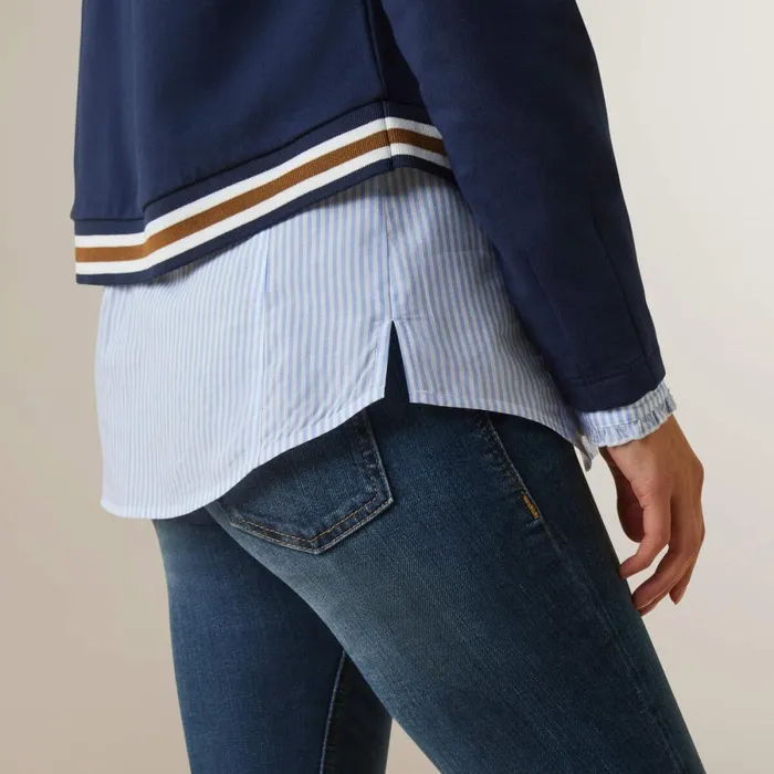 Pacifica Sweatshirt Navy Women Ariat Sweaters and Cardigans Pacifica Sweatshirt Navy Women Ariat Sweaters and Cardigans