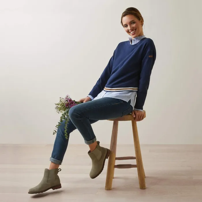 Pacifica Sweatshirt Navy Women Ariat Sweaters and Cardigans Pacifica Sweatshirt Navy Women Ariat Sweaters and Cardigans