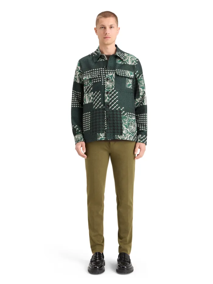 PATCHWORK JACQUARD OVERSHIRT San Francisco Flower Patchwork Men Scotch and Soda Jackets and Coats PATCHWORK JACQUARD OVERSHIRT San Francisco Flower Patchwork Men Scotch and Soda Jackets and Coats