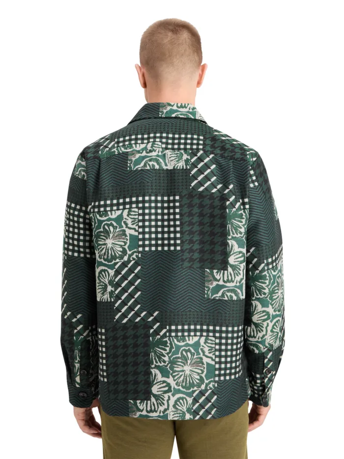 PATCHWORK JACQUARD OVERSHIRT San Francisco Flower Patchwork Men Scotch and Soda Jackets and Coats PATCHWORK JACQUARD OVERSHIRT San Francisco Flower Patchwork Men Scotch and Soda Jackets and Coats
