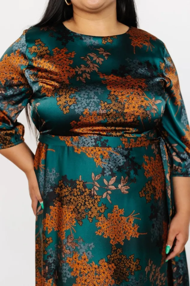 Paula Satin Maxi Dress Jade Multi Women Baltic Born Bump Friendly Paula Satin Maxi Dress Jade Multi Women Baltic Born Bump Friendly