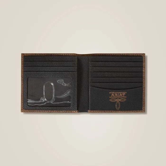 Pebble Leather Trifold Wallet Brown Men Ariat Bags and Wallets Pebble Leather Trifold Wallet Brown Men Ariat Bags and Wallets