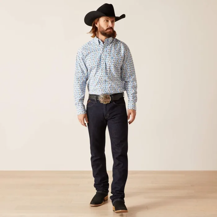 Peerce Classic Fit Shirt White Men Ariat Button Down Shirts Peerce Classic Fit Shirt White Men Ariat Button Down Shirts