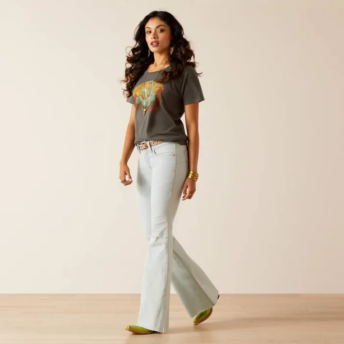 Perfect Rise Ophelia Flare Ice Women Ariat Denim Perfect Rise Ophelia Flare Ice Women Ariat Denim