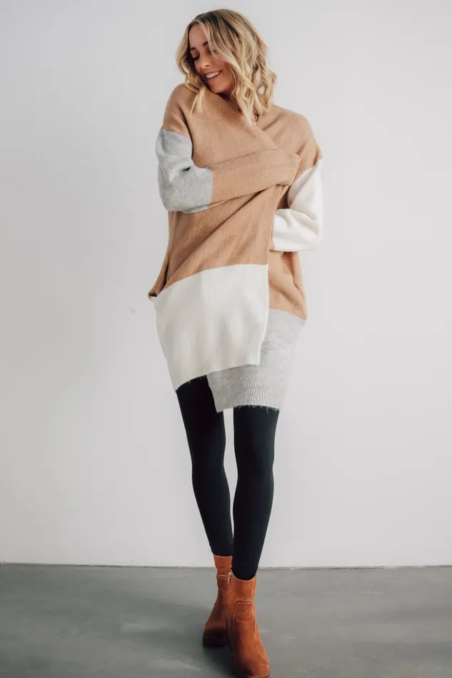 Pierson Color Block Cardigan Camel Women Baltic Born Cardigans