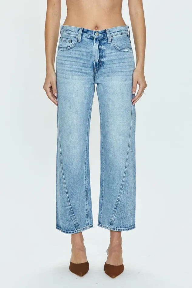 Pistola Denim Denim Women Bobbie Mid Rise Loose Straight Ankle 8211 Magnolia Magnolia