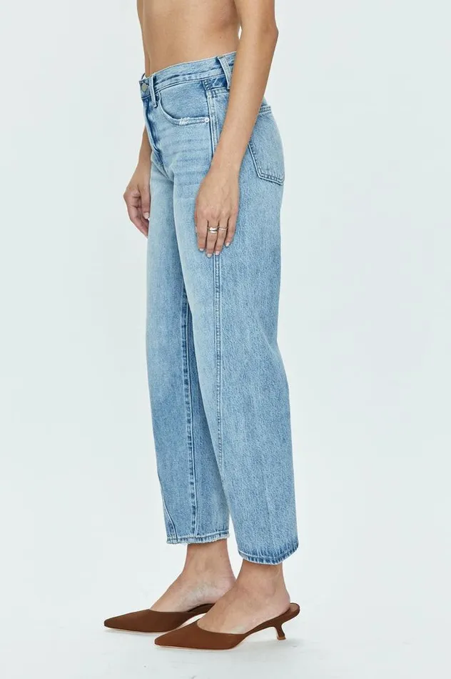 Pistola Denim Denim Women Bobbie Mid Rise Loose Straight Ankle 8211 Magnolia Magnolia