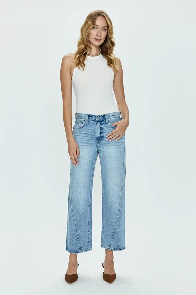 Pistola Denim Denim Women Bobbie Mid Rise Loose Straight Ankle 8211 Magnolia Magnolia