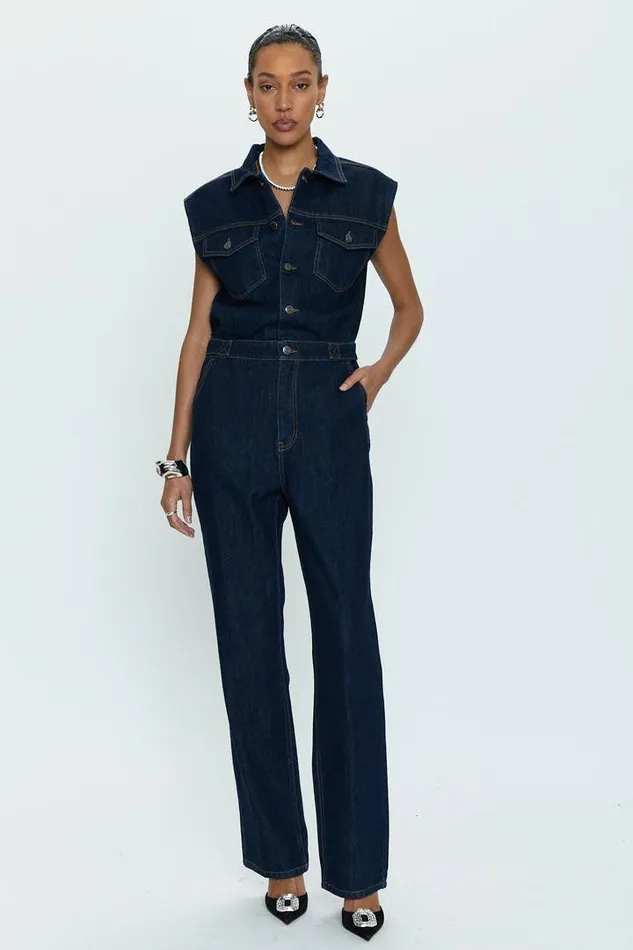 Pistola Denim Denim Women Brooks Sleeveless Jumpsuit 8211 Iggy Iggy