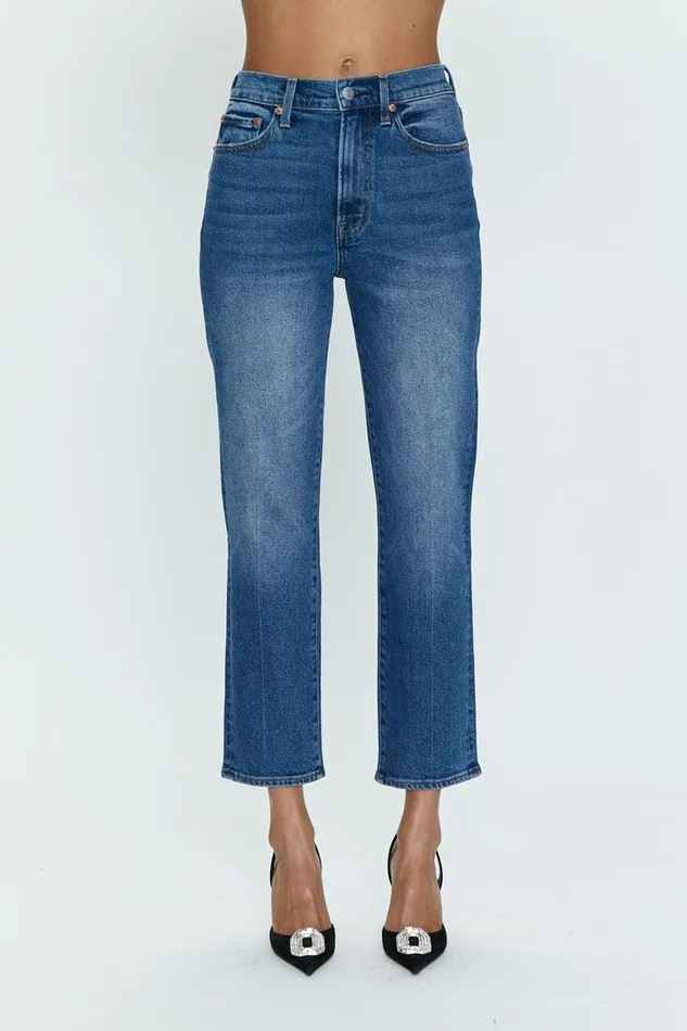 Pistola Denim Denim Women Charlie High Rise Classic Straight Ankle 8211 Augustus Augustus