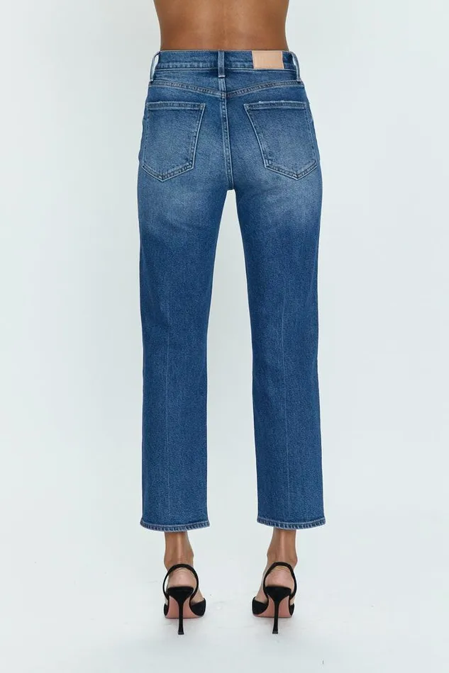Pistola Denim Denim Women Charlie High Rise Classic Straight Ankle 8211 Augustus Augustus