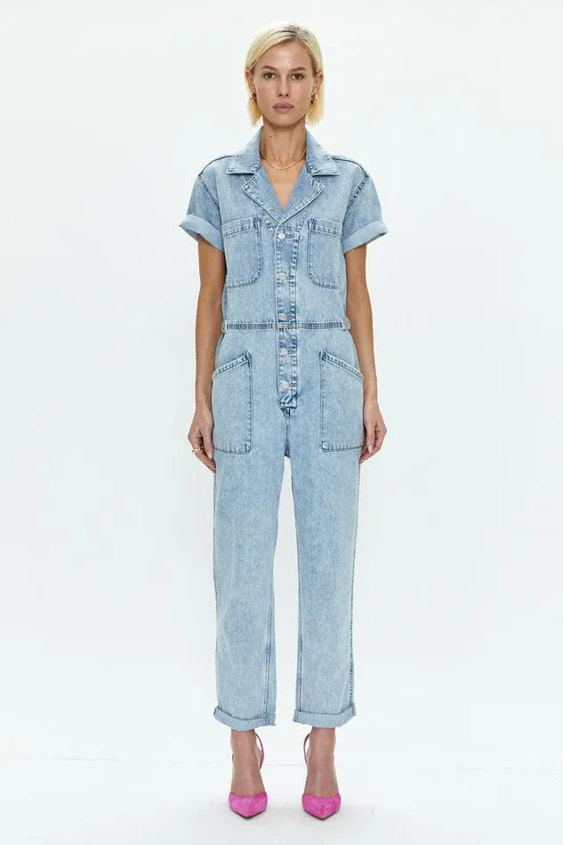 Pistola Denim Denim Women Grover Short Sleeve Field Suit 8211 Breeze Breeze