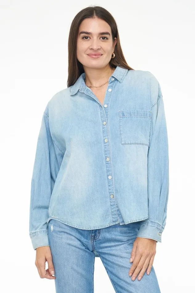 Pistola Denim Denim Women Sloane Long Sleeve Oversized Button Down Shirt 8211 Edgewater Edgewater Pistola Denim Denim Women Sloane Long Sleeve Oversized Button Down Shirt 8211 Edgewater Edgewater