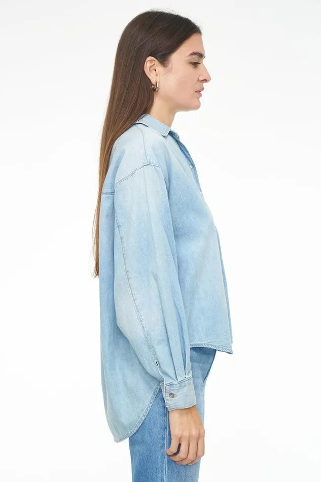 Pistola Denim Denim Women Sloane Long Sleeve Oversized Button Down Shirt 8211 Edgewater Edgewater