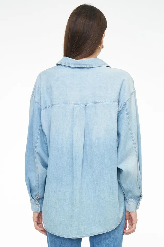 Pistola Denim Denim Women Sloane Long Sleeve Oversized Button Down Shirt 8211 Edgewater Edgewater
